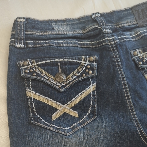 Zana Di Blue High Waist Denim Shorts Relaxed Fit - Picture 4 of 9